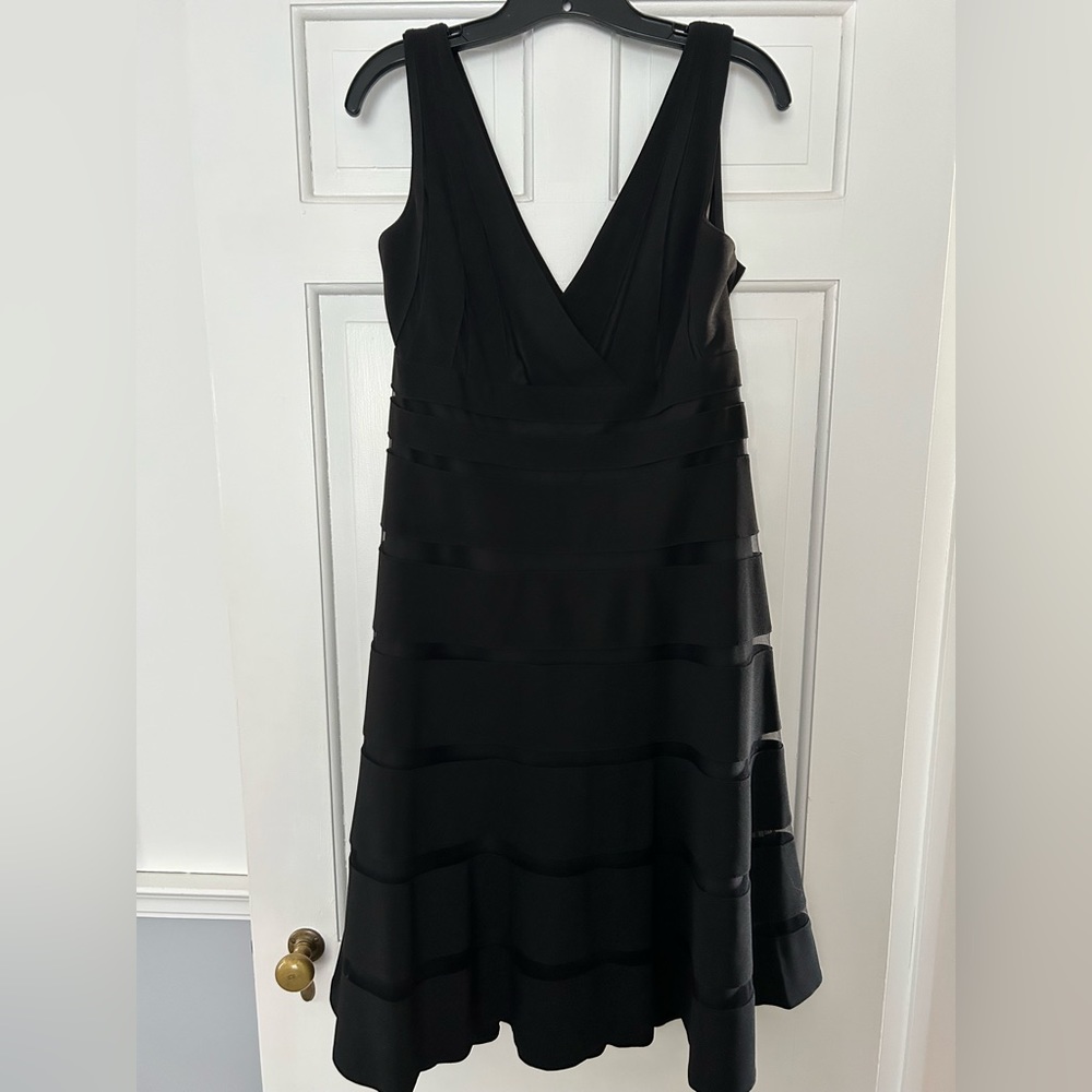 White House Black Market black formal dress EUC size 14